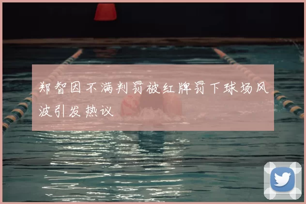 郑智因不满判罚被红牌罚下球场风波引发热议