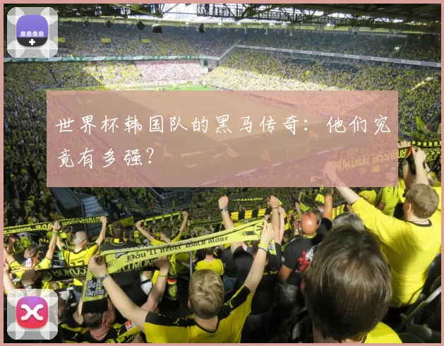 世界杯韩国队的黑马传奇:他们究竟有多强?